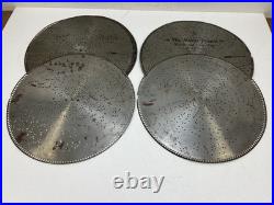 STELLA MUSIC BOX 15 1/2 DISC Lot x 12 vintage antique metal TRILBY Two Step