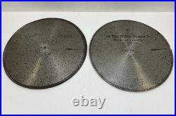 STELLA MUSIC BOX 15 1/2 DISC Lot x 12 vintage antique metal TRILBY Two Step