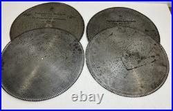 STELLA MUSIC BOX 15 1/2 DISC Lot x 12 vintage antique metal TRILBY Two Step