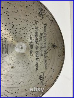 STELLA MUSIC BOX 15 1/2 DISC Lot x 12 vintage antique metal TRILBY Two Step