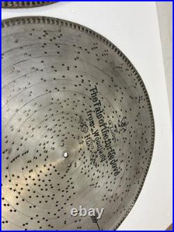 STELLA MUSIC BOX 15 1/2 DISC Lot x 12 vintage antique metal TRILBY Two Step