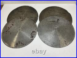 STELLA MUSIC BOX 15 1/2 DISC Lot x 12 vintage antique metal TRILBY Two Step