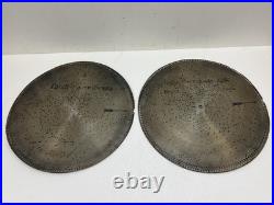 STELLA MUSIC BOX 15 1/2 DISC Lot x 12 vintage antique metal TRILBY Two Step