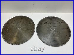 STELLA MUSIC BOX 15 1/2 DISC Lot x 12 vintage antique metal TRILBY Two Step