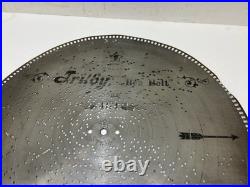 STELLA MUSIC BOX 15 1/2 DISC Lot x 12 vintage antique metal TRILBY Two Step