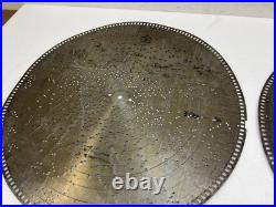 STELLA MUSIC BOX 15 1/2 DISC Lot x 12 vintage antique metal TRILBY Two Step