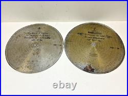 STELLA MUSIC BOX 15 1/2 DISC Lot x 13 vintage antique metal Babes in Toyland