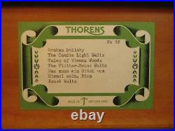 STUNNING VINTAGE THORENS MUSIC BOX RARE 6 SONG No. 32 SWISS 6/41 NOTE WORKS
