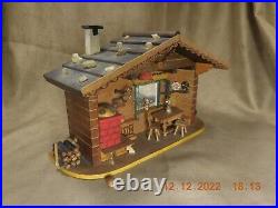 SWISS CHALET MUSICAL SHADOWBOX With THORENS MVT WHERE IS YOUR HEART (SEE VIDEO)