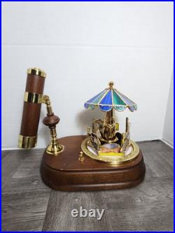 San Francisco Music Box Carousel With Kaleidoscope HTF Pretty Needs Work READ