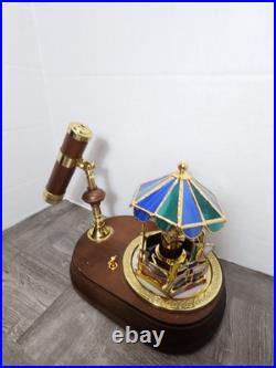 San Francisco Music Box Carousel With Kaleidoscope HTF Pretty Needs Work READ