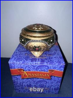 San Francisco Music Box Co. 1997 Anastasia Alexandra and Nicholas Hinged Trinket