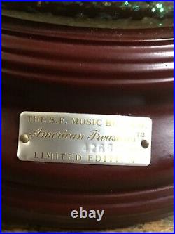 San Francisco Music Box Co. 6 Horse Snow Globe CarouselLimited Editionorig. Box