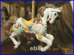 San Francisco Music Box Co. Ltd Edition 6 Horse Musical Carousel (see Video)