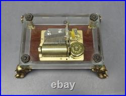 San Francisco Music Box Co. Vtg Rouge Crystal Music Box Romance Swiss Made San Francisco Music Box Co. Vtg Rouge Crystal Music Box Romance Swiss Made