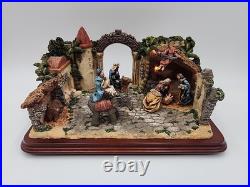 San Francisco Music Box Company Bethlehem Nativity Scene in Box Lights Up