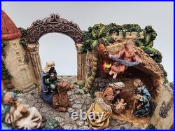 San Francisco Music Box Company Bethlehem Nativity Scene in Box Lights Up