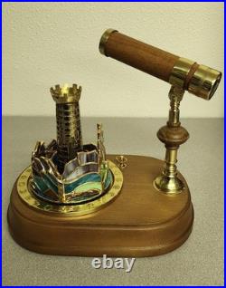 San Francisco Music Box Company Co Kaleidoscope Castle with Dragon Tested Working