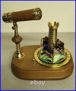 San Francisco Music Box Company Co Kaleidoscope Castle with Dragon Tested Working