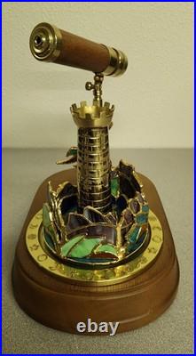San Francisco Music Box Company Co Kaleidoscope Castle with Dragon Tested Working