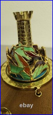 San Francisco Music Box Company Co Kaleidoscope Castle with Dragon Tested Working