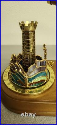 San Francisco Music Box Company Co Kaleidoscope Castle with Dragon Tested Working