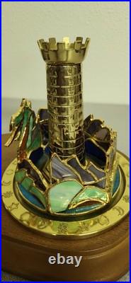 San Francisco Music Box Company Co Kaleidoscope Castle with Dragon Tested Working