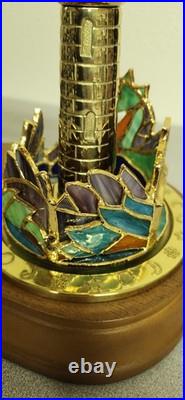 San Francisco Music Box Company Co Kaleidoscope Castle with Dragon Tested Working