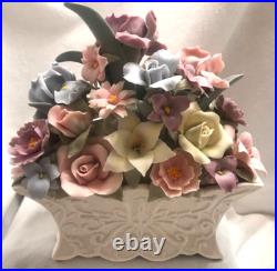 San Francisco Music Box Company Gorgeous Anna Rosa Spring Bouquet Vintage