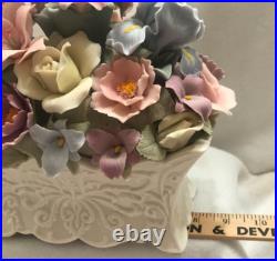 San Francisco Music Box Company Gorgeous Anna Rosa Spring Bouquet Vintage