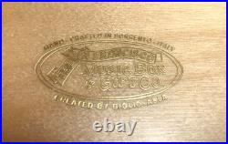 San Francisco Music Box Giglio Asla Inlaid Wooden Jewelry with Key Sorrento ITALY