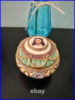 San Francisco Music Box Scarlett Gone With The Wind Trinket Music Box round rare San Francisco Music Box Scarlett Gone With The Wind Trinket Music Box round rare