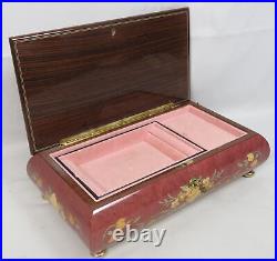 San Francisco Music Box Sorrento Italy Wood Inlay Marquetry Jewelry Box Reuge