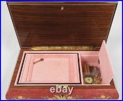 San Francisco Music Box Sorrento Italy Wood Inlay Marquetry Jewelry Box Reuge