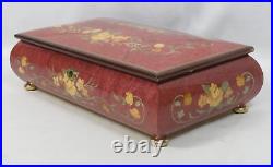 San Francisco Music Box Sorrento Italy Wood Inlay Marquetry Jewelry Box Reuge