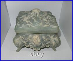 Sankyo Cameo Cherub INCOLAY STONE Music Box 30 Note Movement Plays Edelweiss