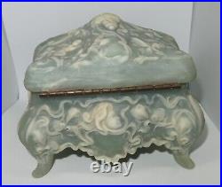 Sankyo Cameo Cherub INCOLAY STONE Music Box 30 Note Movement Plays Edelweiss