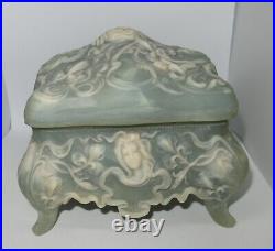 Sankyo Cameo Cherub INCOLAY STONE Music Box 30 Note Movement Plays Edelweiss