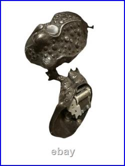 Sankyo Frog Shaped Metal Wind-Up Music Box Collectible Japan