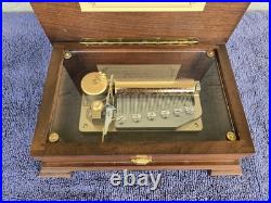 Sankyo Orpheus 50 Note Music Box If You Love Me Monnot / Edelweiss Rodgers