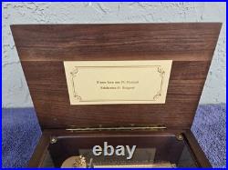 Sankyo Orpheus 50 Note Music Box If You Love Me Monnot / Edelweiss Rodgers