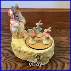 Schmid Mrs Rabbit Music Box Beatrix Potter Tale Of Peter Rabbit Brahms Lullaby