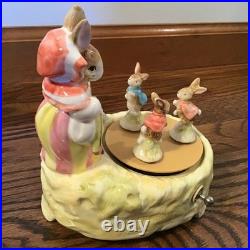 Schmid Mrs Rabbit Music Box Beatrix Potter Tale Of Peter Rabbit Brahms Lullaby