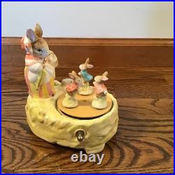Schmid Mrs Rabbit Music Box Beatrix Potter Tale Of Peter Rabbit Brahms Lullaby