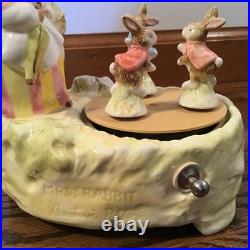 Schmid Mrs Rabbit Music Box Beatrix Potter Tale Of Peter Rabbit Brahms Lullaby