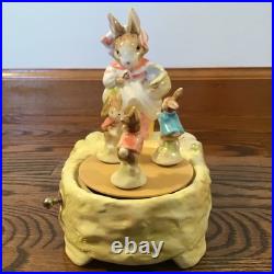 Schmid Mrs Rabbit Music Box Beatrix Potter Tale Of Peter Rabbit Brahms Lullaby