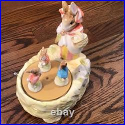 Schmid Mrs Rabbit Music Box Beatrix Potter Tale Of Peter Rabbit Brahms Lullaby