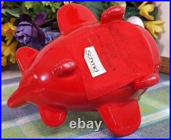 Schmid Snoopy Red Airplane Musical Music box Lovely