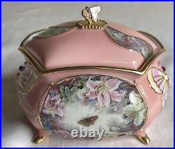 Set of 10 Lena Liu Wings of Love Porcelain Butterfly Music Boxes Collection MIB