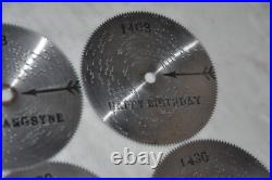 Set of 14 Music Box Discs Popular Songs Thorens AD-30D